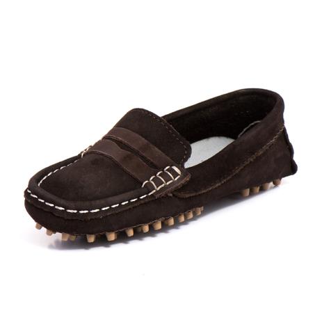 Sapato Mocassim Infantil Masculino Couro Selten Café Menor preço em Sapato Mocassim Infantil Masculino Couro Selten Café
