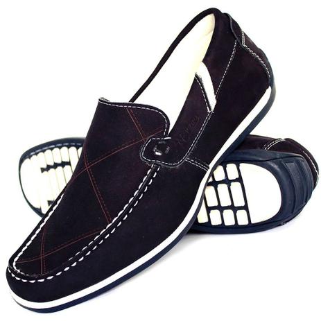 Sapato Mocassim Masculino Couro Confortável - Nevano - Mocassim Masculino - Magazine Luiza