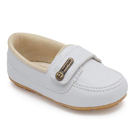 Sapato Mocasssim Pimpolho Infantil Branco Batizado Masculino Menor preço em Sapato Mocasssim Pimpolho Infantil Branco Batizado Masculino