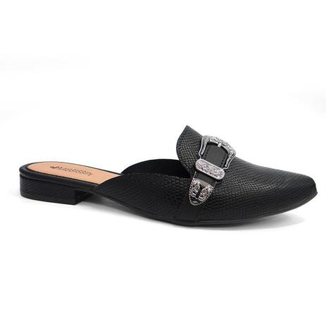 mule sapato preto