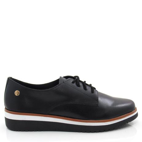 sapato oxford couro feminino