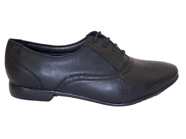 sapato preto oxford feminino