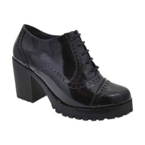 oxford feminino couro preto