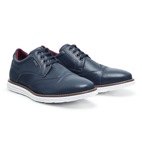 Sapato oxford masculino azul marinho - Slin Menor preço em Sapato oxford masculino azul marinho - Slin