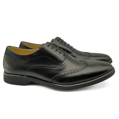 Sapato Oxford Masculino Couro Bico Redondo Conforto Brogue - Adolfo Turrion  - Sapato Casual Masculino - Magazine Luiza