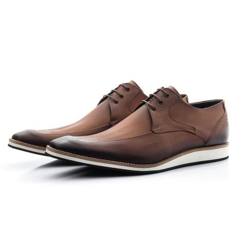 Sapato Oxford Masculino Couro Cadarço Bico Redondo Conforto - Rubim  Calçados - Sapato Casual Masculino - Magazine Luiza
