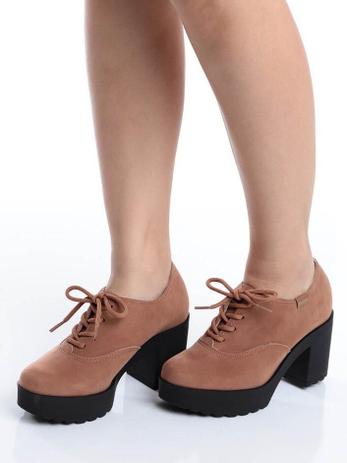 sapato oxford feminino salto grosso