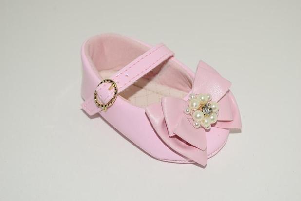 Sapato Para Bebe Tam. 01 Ao 04 Rosa Perolas18447c Pimpolho - Sapatinho de  Bebê - Magazine Luiza
