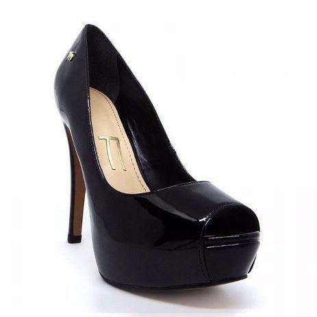 sapato meia pata peep toe