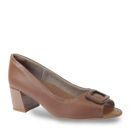 peep toe usaflex salto grosso