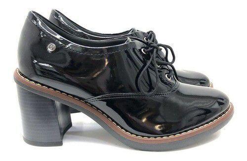 Sapato Oxford Masculino Malbork em Couro Preto 60053 - FKV Calçados