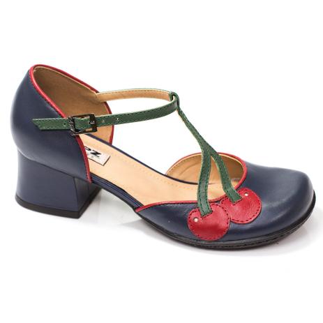 Sapato Retrô em couro Cherry - ZPZ SHOES - Calçados Femininos - Magazine  Luiza