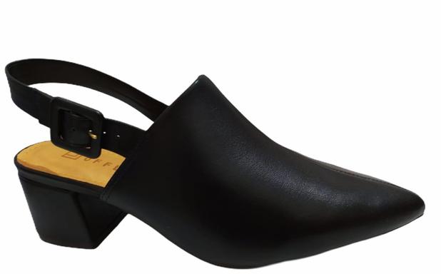 Sapato Salto Baixo Offline 5304.21400 - Cor:Preto - Tamanho:34 - Off Line -  Scarpin Feminino - Magazine Luiza