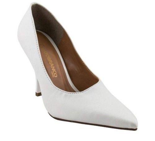 scarpin branco fosco