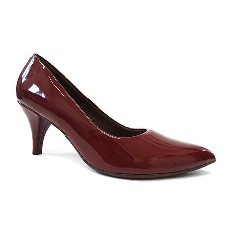 sapato scarpin vinho