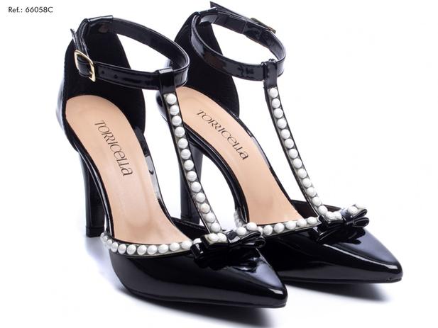 Sapato Scarpin Feminino Preto Salto Alto Festa Luxo Original em Promoção |  Ofertas na Americanas