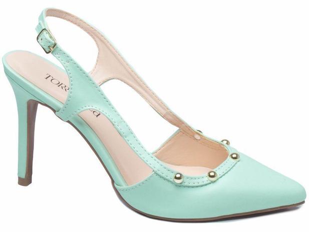 Sapato Scarpin Napa Verde Menta, Fivela de Metal e Bolinhas em ABS  Torricella - Scarpin Feminino - Magazine Luiza