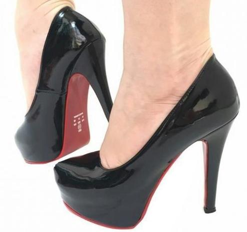 sapato feminino sola vermelha preço
