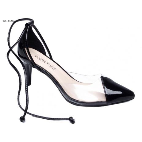 Sapato Scarpin Sandália Salto Médio preto Noiva Confortavel - Torricella -  Scarpin Feminino - Magazine Luiza