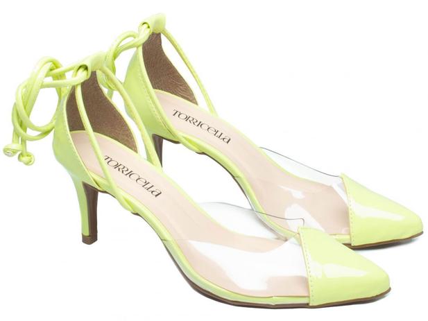 Sapato scarpin transparente vinil - verde limão - Torricella - Scarpin  Feminino - Magazine Luiza