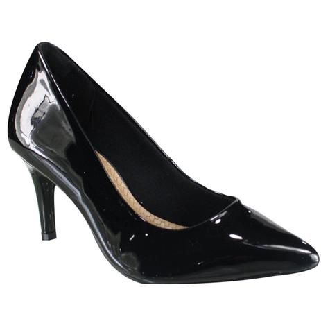 scarpin via marte preto verniz