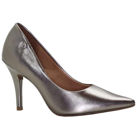 scarpin metalizado vizzano