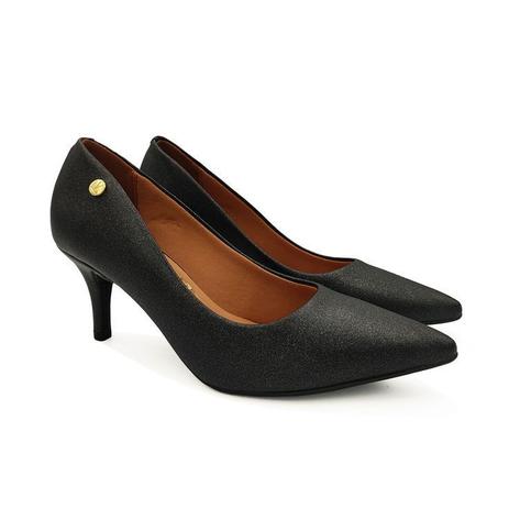 Sapato Scarpin Vizzano Preto Napa Gliter Brilho 1185.802 Festa Formatura -  Scarpin Feminino - Magazine Luiza