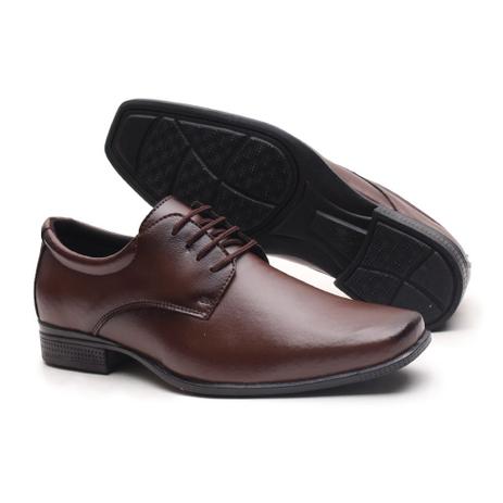 Sapato Social Amarrar Miletto em Material Tecnológico - Preto Brilhoso -  Outros Moda e Acessórios - Magazine Luiza