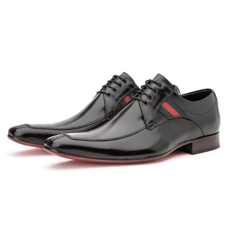 Sapato Social Bigioni 309 Derby Couro Preto - Sapato Social Masculino -  Magazine Luiza