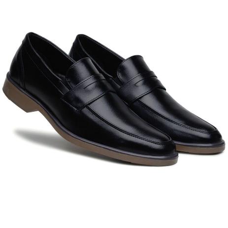 Sapato Social Casual Solado Bicolor Conforto Masculino 45001 Preto -  Bertelli - Sapato Social Masculino - Magazine Luiza
