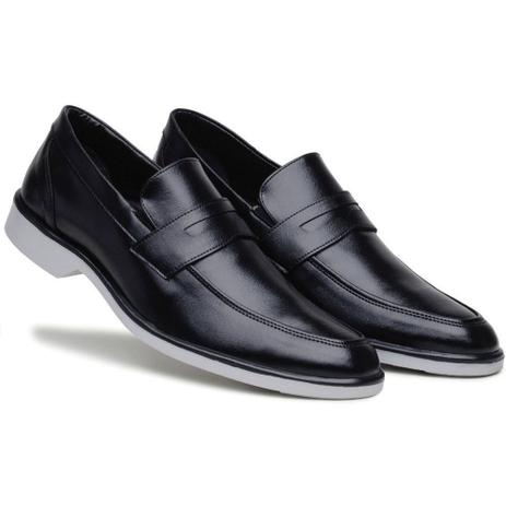 Sapato Social Casual Solado Bicolor Conforto Masculino 45002 Preto -  Bertelli - Sapato Social Masculino - Magazine Luiza