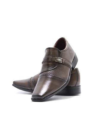 sapato social masculino caramelo