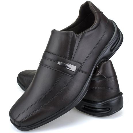 Sapato Social Conforto Neway Masculino Marrom - Sapato Social Masculino - Magazine Luiza
