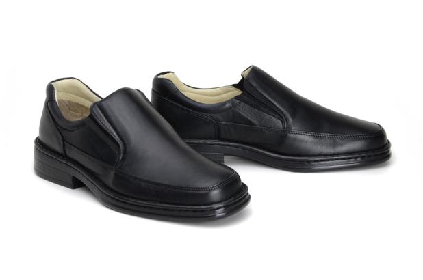 Sapato Social Couro Masculino Anti-Stress Riber Shoes Elastico Confort - 39  - Sapato Social Masculino - Magazine Luiza