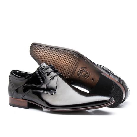 Sapato Social Couro Verniz Estilo Italiano Masculino Festa - Bigioni -  Sapato Social Masculino - Magazine Luiza