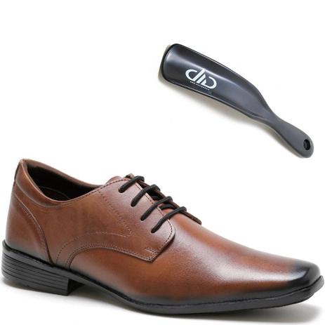Sapato Social DED Calçados Com Cadarço Couro Masculino - Sapato Social  Masculino - Magazine Luiza
