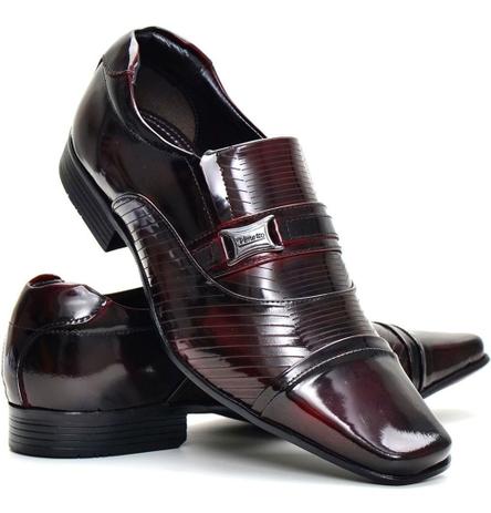 sapato social envernizado masculino