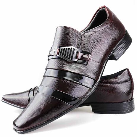 sapatos masculinos envernizados duas cores