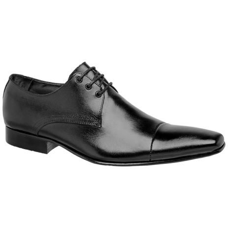 Sapato Social Estilo Italiano Em Couro Preto Com Cadarço PRETO - BIGIONI  HOMEM - Sapato Social Masculino - Magazine Luiza