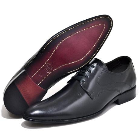 Sapato Social Executivo Classico Sola Couro Preto - Top Franca Shoes - Sapato  Social Masculino - Magazine Luiza