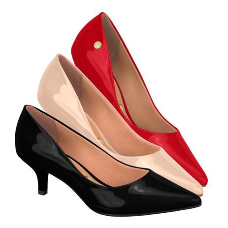 Sapato Social Feminino Scarpin Vizzano Salto Baixo Moderno - 1122.828 -  Calçados Femininos - Magazine Luiza