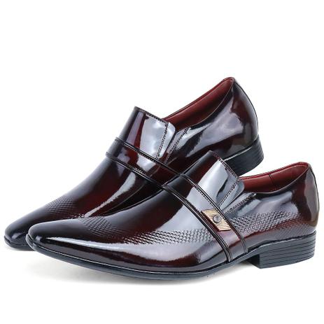 sapato social vermelho