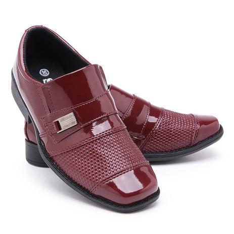 Sapato Social Infantil Masculino Verniz Vermelho Schiareli - Sapato Infantil  - Magazine Luiza
