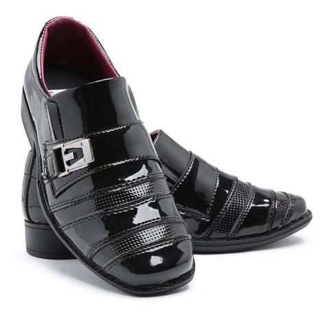 sapato social feminino infantil preto