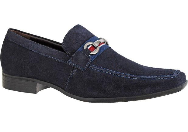 Sapato social masculino camurça marinho 11010 novo habito - Sapato Social  Masculino - Magazine Luiza