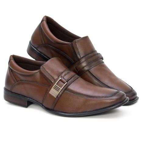 Sapato Masculino Confort De Couro Marrom | FRAN MIX