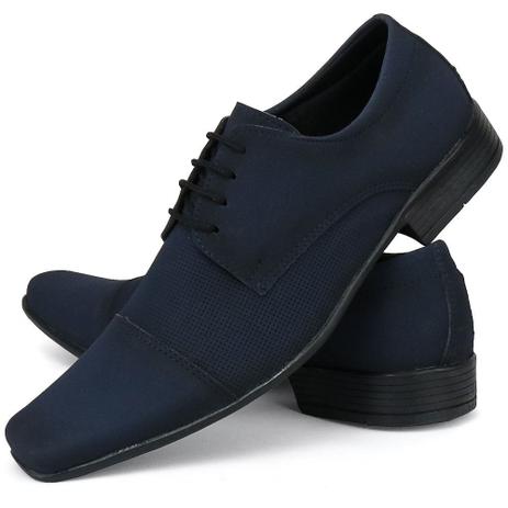 sapato social bico fino com cadarço