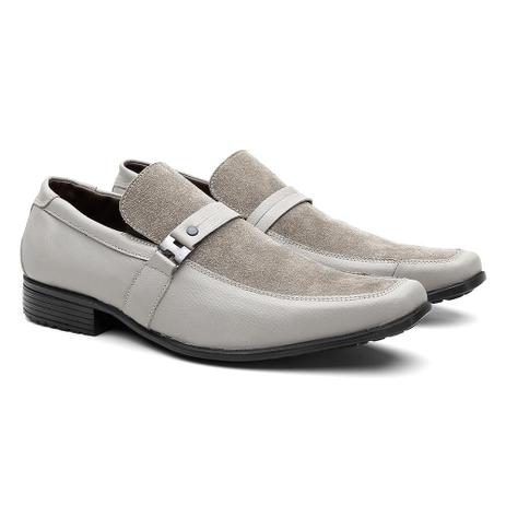 Sapato Social Masculino Couro Fivela com Camurça Conforto - HShoes - Sapato  Social Masculino - Magazine Luiza