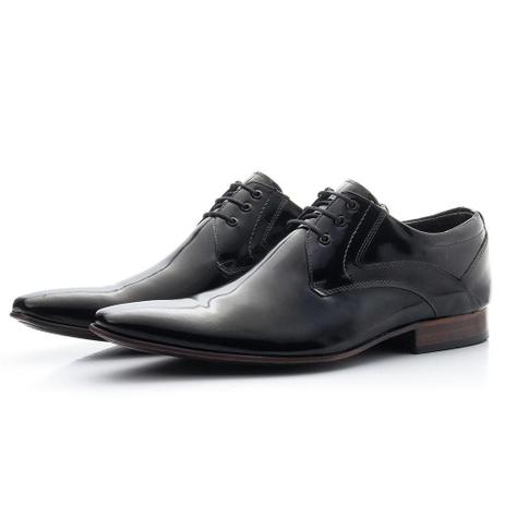 Sapato Social Masculino Couro Liso Cadarço Estilo Conforto - Rubim Calçados  - Sapato Social Masculino - Magazine Luiza