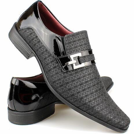 sapato social preto bico fino